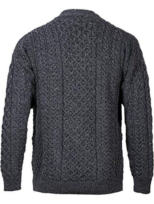Irish Setter Carraig Donn 100% Irish Merino Wool Ladies Lumber Sweater with Pockets.