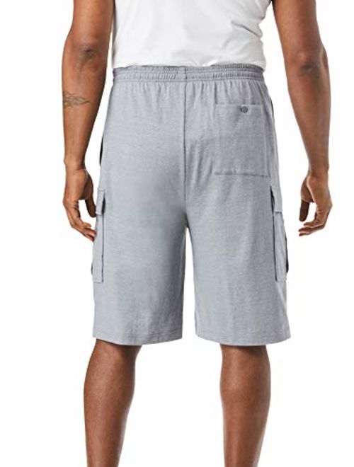 KingSize Men's Big and Tall Lightweight Jersey Cargo Shorts
