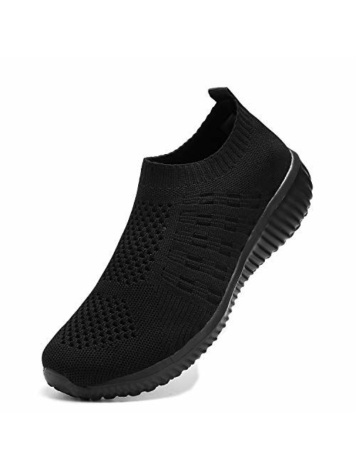 Kanlanlo Women's Walking Shoes Sock Balenciaga Look Lightweight Casual Running Shoes Slip On Sneakers