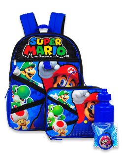 Super Mario 5-Piece Backpack Set