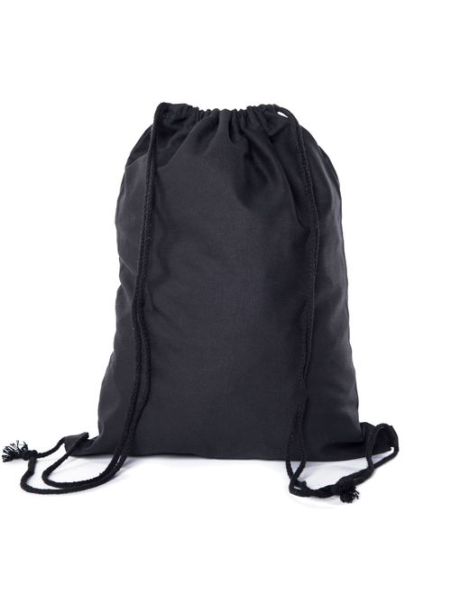 Multi-Purpose 100 % Cotton Canvas Drawstring Backpacks-Wholesale Heavy Duty Cotton Cinch Sacks -By Mato & Hash