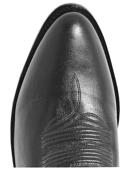 Dan Post Western Boots Mens Milwaukee Leather Round Toe Black DP2110R