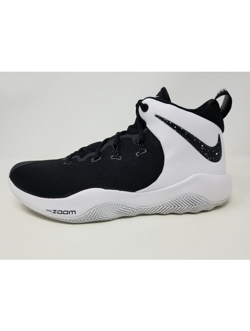 Nike Men's Zoom Rev II TB Basketball Shoes, Black/White, 3.5 D US