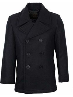 Mil-Tec Men's US Navy Pea Coat Black size XL