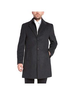 Kirkland Signature Men's Wool Cashmere Blend Overcoat Dress Coat, Variety