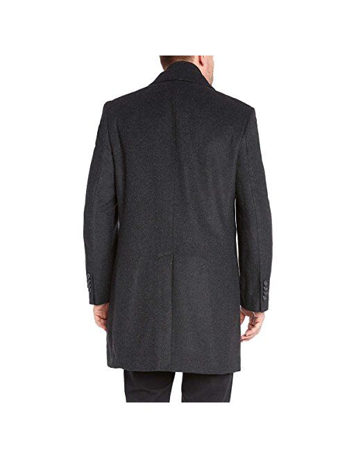 Kirkland Signature Men's Wool Cashmere Blend Overcoat Dress Coat, Variety