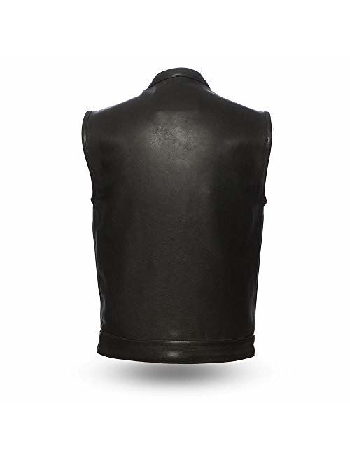 First Manufacturing Platinum Series Men's Hot Shot Leather Vest (,)
