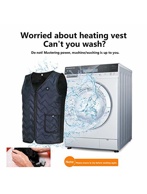 YZFDBSX Heated Vest with App Control and 8 Heating Elements(no Battery)