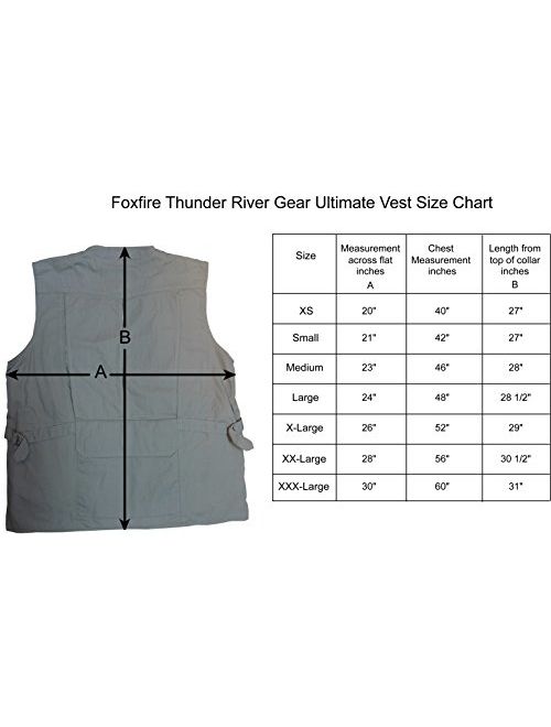 Foxfire Thunder River Gear Ultimate Travel Hiking Safari Photo Vest