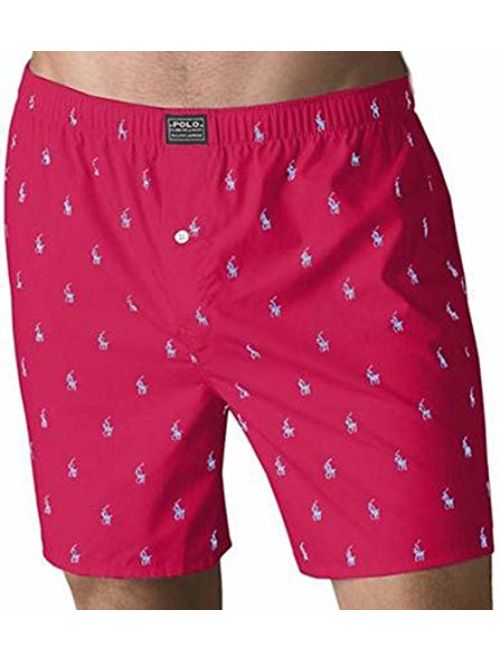 Polo Ralph Lauren Polo Player Woven Boxer (X-Large, Heart Red)