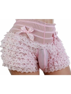 Sissy Pouch Panties Men's lace Bikini Briefs Lingerie Girlie Underwear Sexy for Men