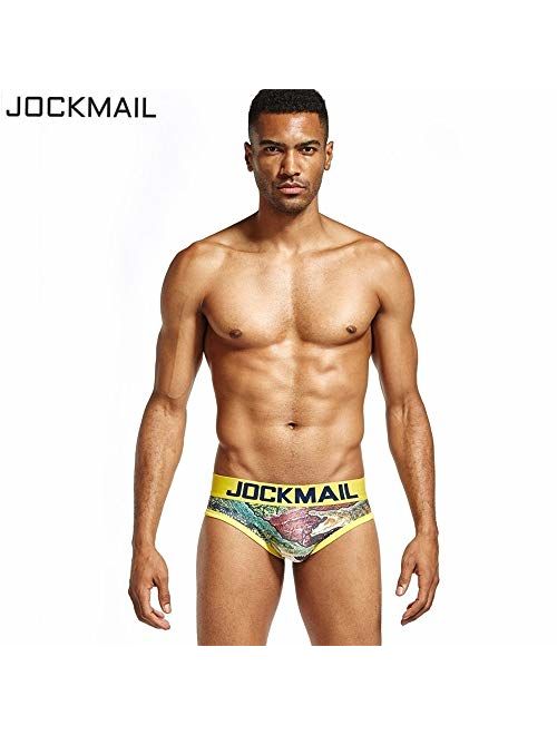 JOCKMAIL Brand Sexy Men Underwear hot Fun Playful Printed Men Briefs Men Panties