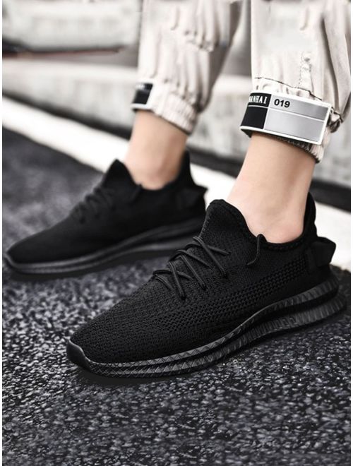 Fabric Mens Montare Knit Trainers Sports Shoes Low Lace Up Breathable