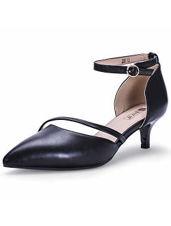 Women's IN2 Maxine Wedding Low Kitten Heels Closed Toe Party Dress Pumps Shoes for Bridal Bride Women