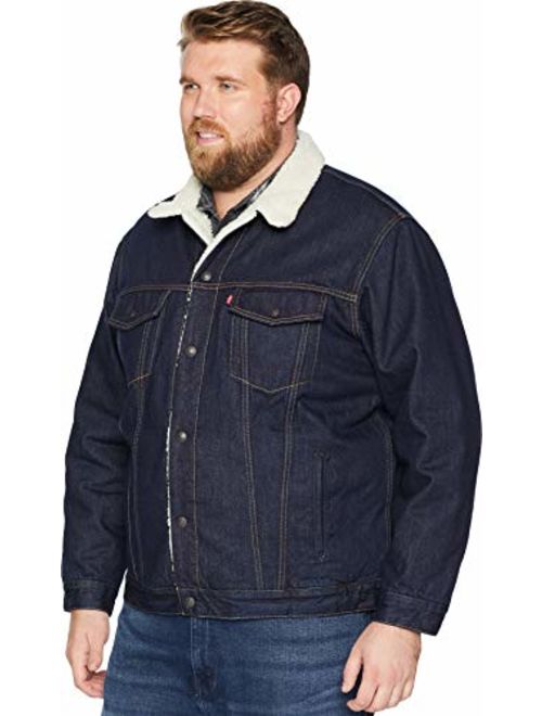 levi's men's big & tall sherpa trucker jacket