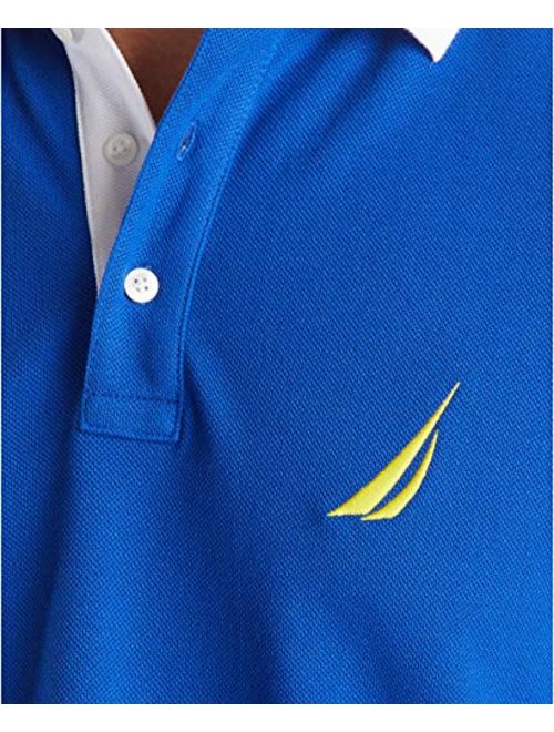 Nautica Men's Classic Fit Short Sleeve Performance Pique Polo Shirt
