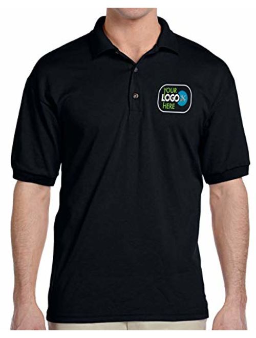 Custom Logo Embroidered Jersey Polo, Dry Blend Polo Shirt, Your Company Logo