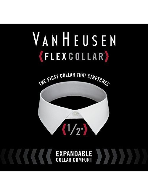 Van Heusen Men's BIG FIT Dress Shirts Flex Collar Stretch Solid (Big and Tall)