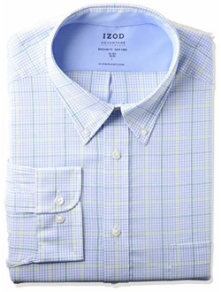 Men's BIG FIT Dress Shirt Stretch Cool FX Cooling Collar Check (Big and Tall)