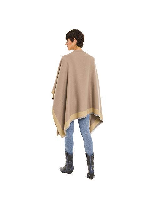Cardigan Poncho Cape: Women Elegant Cardigan Shawl Wrap Sweater Coat for Spring