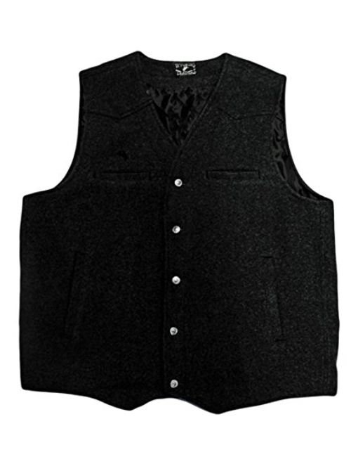 Wyoming Traders Men's Wool Vest - Vb-Black
