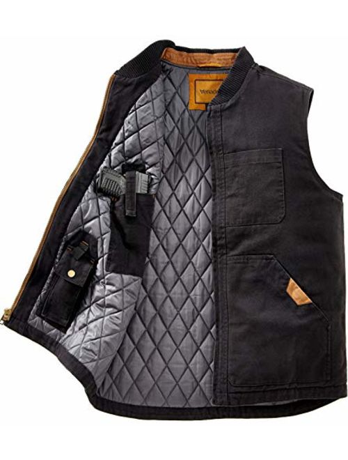 Venado Concealed Carry Vest for Men - Heavy Duty Canvas - Conceal Carry Pockets