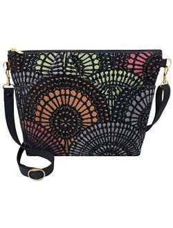 Danny K. Women's Tapestry Bag Shoulder Handbag, Large Zipper Purse Handmade in the USA