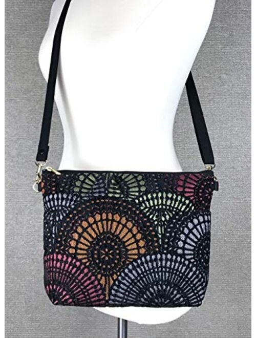 Danny K. Women's Tapestry Bag Shoulder Handbag, Large Zipper Purse Handmade in the USA