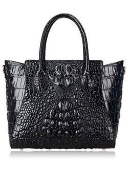 Embossed Crocodile Handbags for Ladies Designer Purses Top Handle Shoulder Bag