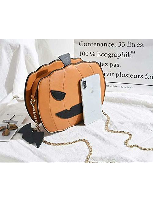 Halloween Pumpkin Crossbody Bag Women Handbag Tote Trick Or Treat Little devil Shoulder Messenger BagGirls Candy Bag