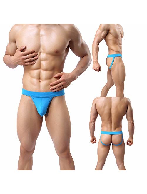 Pdbokew Men's Athlelic Supporter Performance Jockstrap Underwear Sports Briefs