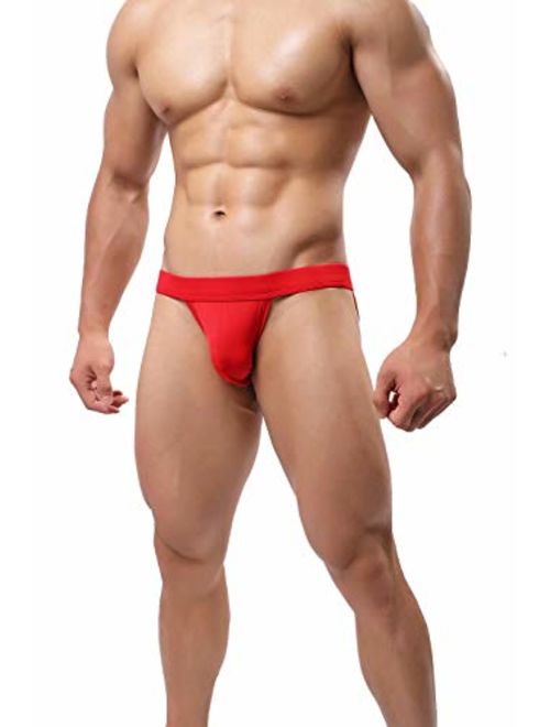 Pdbokew Men's Athlelic Supporter Performance Jockstrap Underwear Sports Briefs