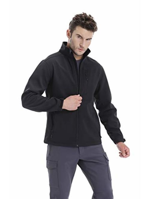 TRAILSIDE SUPPLY CO. Mens Lightweight Winter Softshell Fleece Jackets and Coats