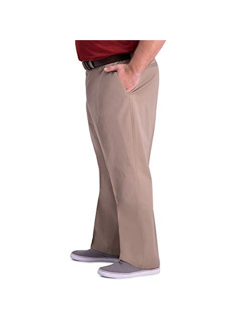 Haggar Men's Premium Comfort Khaki Pant - Multi-Fits Regular and Big & Tall Sizes