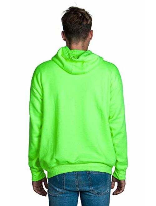 Zeratova Mens Full Zip up Hoodie Fleece Heavyweight Hooded Jacket Sweatshirt Long Sleeve