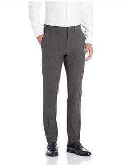 Men's 4-Way Stretch Solid Gab Slim Fit Dress Pant