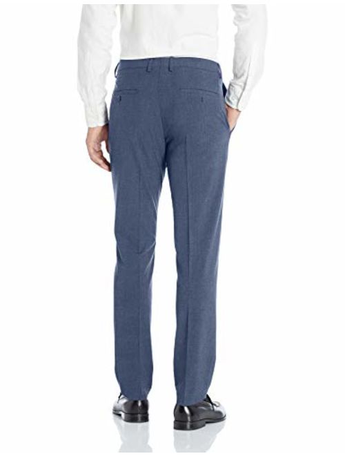Kenneth Cole REACTION Men's 4-Way Stretch Solid Gab Slim Fit Dress Pant
