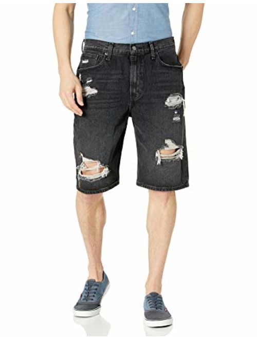 Levi's Men's Solid Pocket 569 Loose Straight Denim Shorts