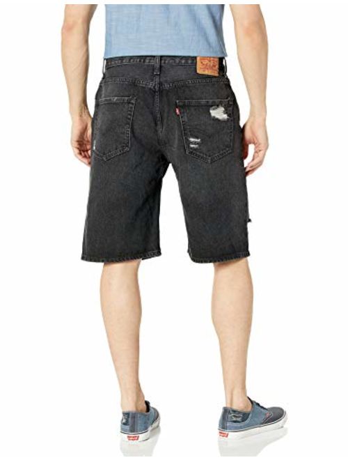 Levi's Men's Solid Pocket 569 Loose Straight Denim Shorts