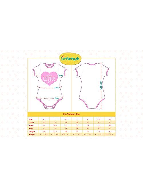 Littletude ABDL Onesie | Adult Baby Snap Crotch Romper Style | Sleepy Time