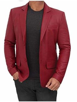 Leather Blazers for Men - Casual Mens Leather Jacket & Sports Coat