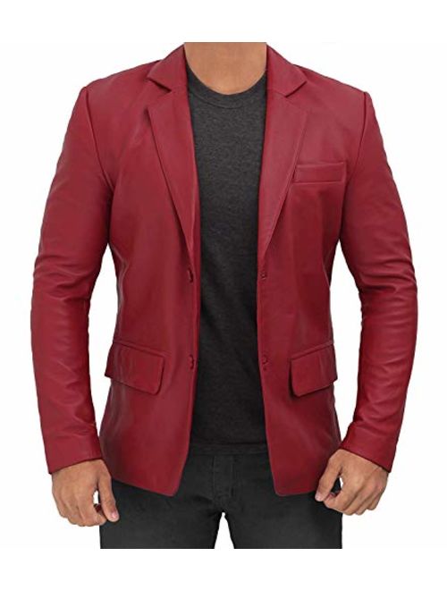 Leather Blazers for Men - Casual Mens Leather Jacket & Sports Coat