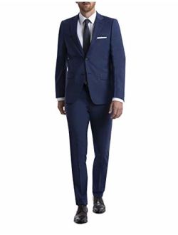 Men's Skinny Fit Stretch Suit Separates Custom Jacket & Pant Size Selection, Blue, 36X34
