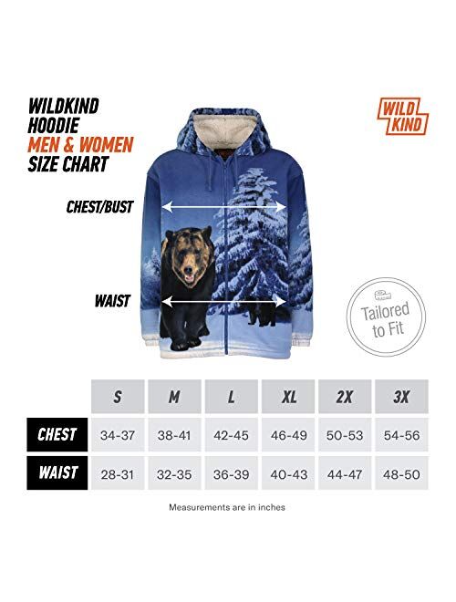 Men Women's Hoodie Sweatshirt Zip up Sherpa Fleece American Eagle Jacket Wildkind