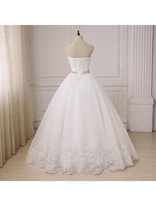 YIPEISHA Wedding Dress Sweetheart Tulle Wedding Dresses for Bridal Plus Size Ball Gowns