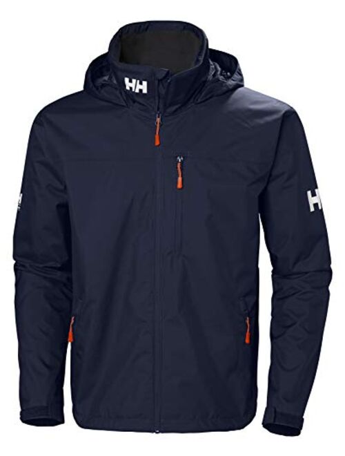 Helly Hansen 33875 Men's Crew Lightweight Waterproof Windproof Breathable Sailing Rain Coat Jacket with Stowable Hood