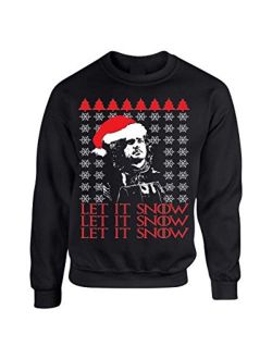 ALLNTRENDS Adult Crewneck Let It Snow Ugly Christmas Sweater Snow Gift