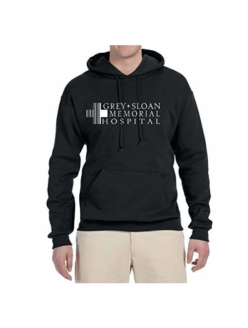 Wild Bobby Grey Sloan Memorial Hospital Fan Logo | Mens Pop Culture Hooded Sweatshirt Graphic Hoodie