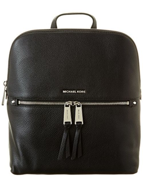 MICHAEL Michael Kors Rhea Zip Medium Slim Backpack Black One Size