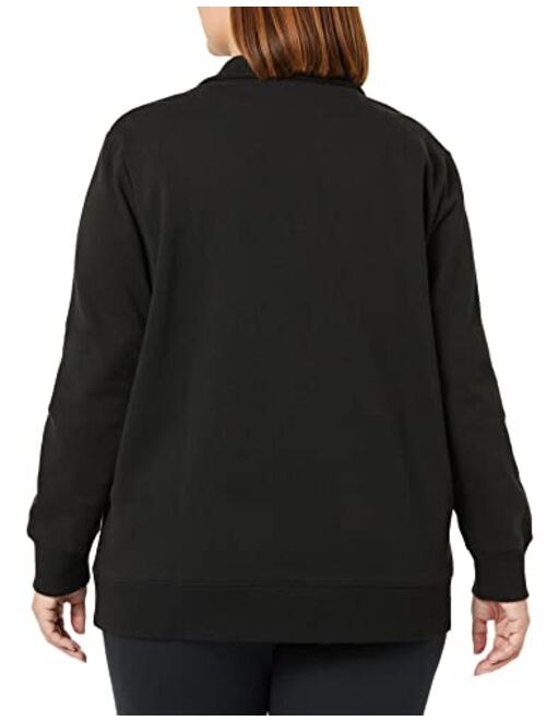 Amazon Essentials Women's Long-Sleeve Lightweight French Terry Fleece Quarter-Zip Top